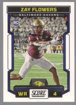 2023 Score Base Set #351 Zay Flowers