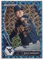 2021 Panini Prizm Draft Picks Carolina Blue Velocity Prizm #PDP190 Ryan Bergert