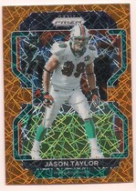 2021 Panini Prizm Prizm Orange Lazer #113 Jason Taylor