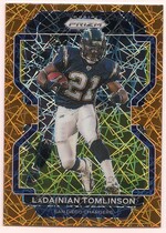 2021 Panini Prizm Prizm Orange Lazer #174 LaDainian Tomlinson