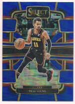 2023 Panini Select Blue Prizm #43 Trae Young