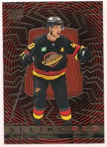 2023 Upper Deck Extended Seeing Red Gold Foil #SR-21 Elias Pettersson