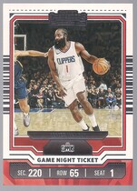 2023 Panini Contenders Game Night Ticket #1 James Harden