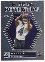 2023 Donruss Optic Hidden Potential #HP-ZF Zay Flowers