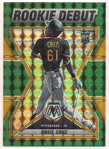 2022 Panini Mosaic Rookie Debut Green #RD-5 Oneil Cruz