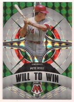 2022 Panini Mosaic Will to Win Green #WW-6 Pete Rose