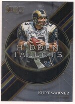 2021 Panini Select Hidden Talents #3 Kurt Warner