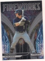 2021 Panini Prizm Draft Picks Fireworks #17 Luke Waddell