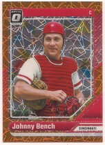 2024 Donruss Optic Orange Velocity #61 Johnny Bench