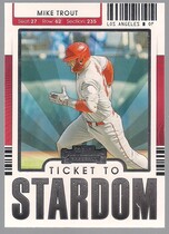 2021 Panini Contenders Ticket to Stardom #2 Mike Trout