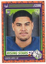 2024 Score Score-A-Treat Rising Stars Orange Pumpkin #35 Laiatu Latu