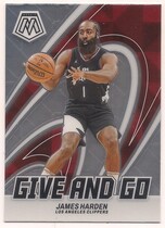 2023 Panini Mosaic Give and Go #15 James Harden