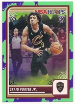 2023 Panini NBA Hoops Haunted Hoops Slime #65 Craig Porter Jr.