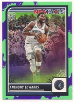 2023 Panini NBA Hoops Haunted Hoops Slime #87 Anthony Edwards