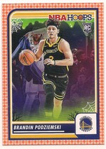 2023 Panini NBA Hoops Haunted Hoops Orange #15 Brandin Podziemski