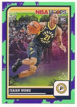 2023 Panini NBA Hoops Haunted Hoops Slime #139 Isaiah Wong