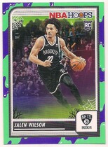 2023 Panini NBA Hoops Haunted Hoops Slime #215 Jalen Wilson