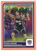 2023 Panini NBA Hoops Haunted Hoops Orange #58 Jalen Slawson