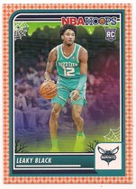 2023 Panini NBA Hoops Haunted Hoops Orange #248 Leaky Black