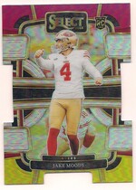 2023 Panini Select Red & Yellow Die-Cut Prizm #90 Jake Moody