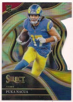 2023 Panini Select Red & Yellow Die-Cut Prizm #224 Puka Nacua