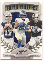 2024 Panini Prestige Alma Maters #7 Brandon Aubrey|Kyren Williams|Michael Mayer