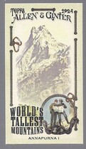 2024 Topps Allen & Ginter Mini Worlds Tallest Mountains #WTM-10 Annapurna I