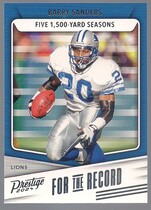 2024 Panini Prestige For the Record #6 Barry Sanders