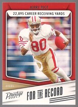 2024 Panini Prestige For the Record #14 Jerry Rice