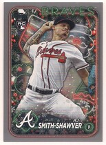 2024 Topps Holiday Silver Glitter #H23 Aj Smith-Shawver