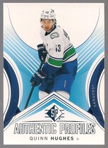 2024 SP Authentic Profiles Blue #AP-11 Quinn Hughes