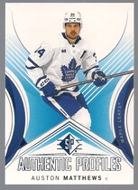 2024 SP Authentic Profiles Blue #AP-20 Auston Matthews