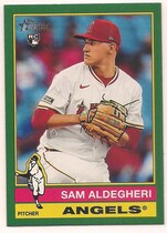 2025 Topps Heritage Dark Green Border #322 Sam Aldegheri