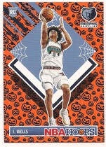 2024 Panini NBA Hoops Haunted Hoops Pumpkins #298 Jaylen Wells