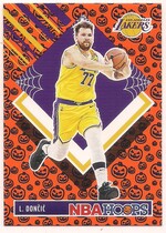 2024 Panini NBA Hoops Haunted Hoops Pumpkins #281 Luka Doncic