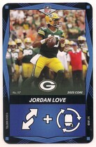 2025 UNO Elite Core Edition Blue #117 Jordan Love