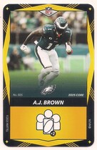 2025 UNO Elite Core Edition Yellow #25 A.J. Brown