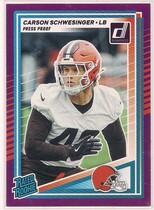 2025 Donruss Press Proof Purple #392 Carson Schwesinger