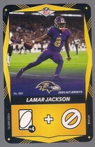 2025 UNO Elite Alt Jerseys Edition Yellow #85 Lamar Jackson