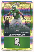 2025 UNO Elite Alt Jerseys Edition Green Foil #112 Jordan Mailata