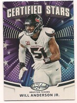 2025 Panini Certified Certified Stars #20 Will Anderson Jr.