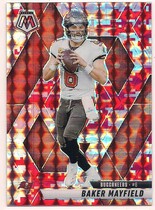 2025 Panini Mosaic Camo Red Mosaic #82 Baker Mayfield