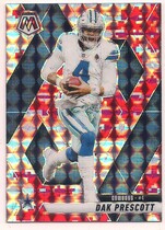 2025 Panini Mosaic Camo Red Mosaic #91 Dak Prescott