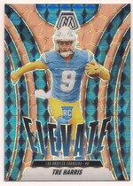 2025 Panini Mosaic Elevate Orange Fluorescent Mosaic #10 Tre Harris