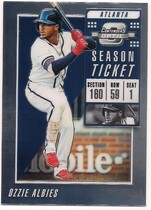 2019 Panini Chronicles Contenders Optic Season Ticket #13 Ozzie Albies