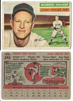 1956 Topps Base Set #282 Warren Hacker