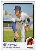 1973 Topps Base Set #628 Jim Slaton