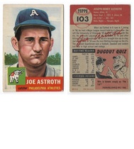 1953 Topps Base Set #103 Joe Astroth