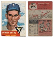 1953 Topps Base Set #123 Tommy Byrne