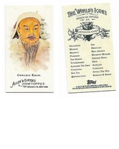 2008 Topps Allen & Ginter Mini Ancient Icons #A15 Genghis Khan